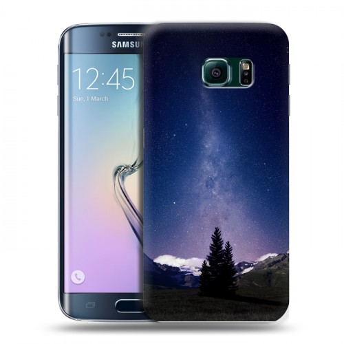 Дизайнерский пластиковый чехол для Samsung Galaxy S6 Edge Млечный путь