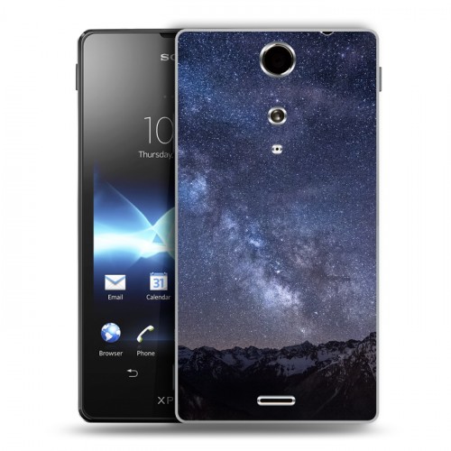 Дизайнерский пластиковый чехол для Sony Xperia TX Млечный путь