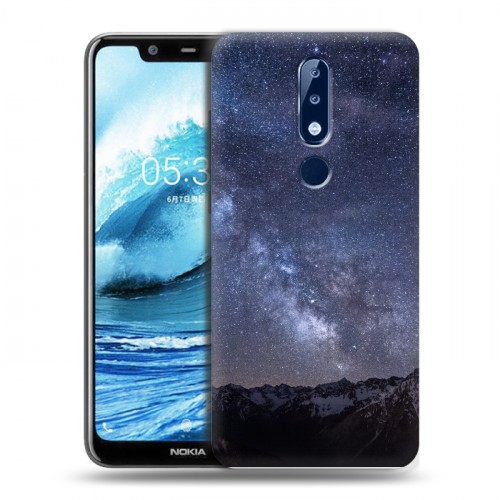 Дизайнерский пластиковый чехол для Nokia 5.1 Plus Млечный путь