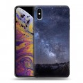 Дизайнерский силиконовый чехол для Iphone Xs Max Млечный путь