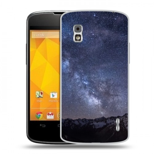 Дизайнерский пластиковый чехол для LG Google Nexus 4 Млечный путь