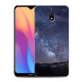 Дизайнерский силиконовый с усиленными углами чехол для Xiaomi RedMi 8A Млечный путь