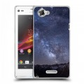 Дизайнерский пластиковый чехол для Sony Xperia L Млечный путь