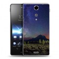 Дизайнерский пластиковый чехол для Sony Xperia TX Млечный путь