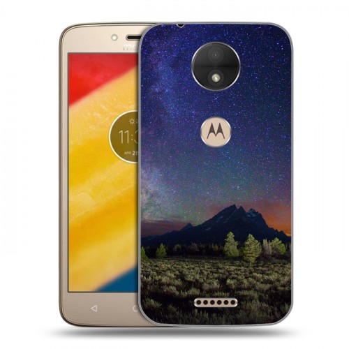 Дизайнерский пластиковый чехол для Motorola Moto C Млечный путь