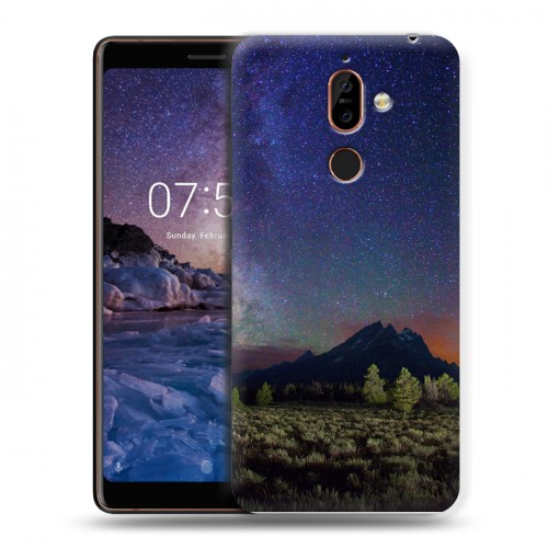 Дизайнерский пластиковый чехол для Nokia 7 Plus Млечный путь