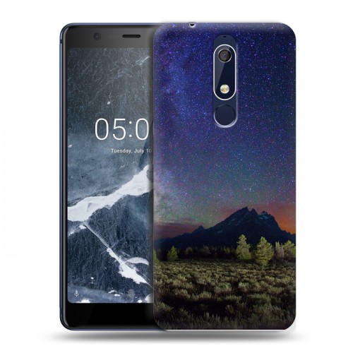 Дизайнерский пластиковый чехол для Nokia 5.1 Млечный путь