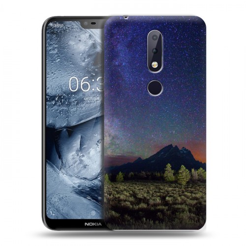 Дизайнерский силиконовый чехол для Nokia 6.1 Plus Млечный путь