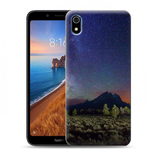 Дизайнерский силиконовый чехол для Xiaomi RedMi 7A Млечный путь