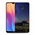 Дизайнерский силиконовый с усиленными углами чехол для Xiaomi RedMi 8A Млечный путь