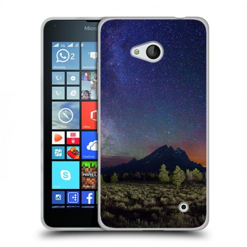 Дизайнерский пластиковый чехол для Microsoft Lumia 640 Млечный путь