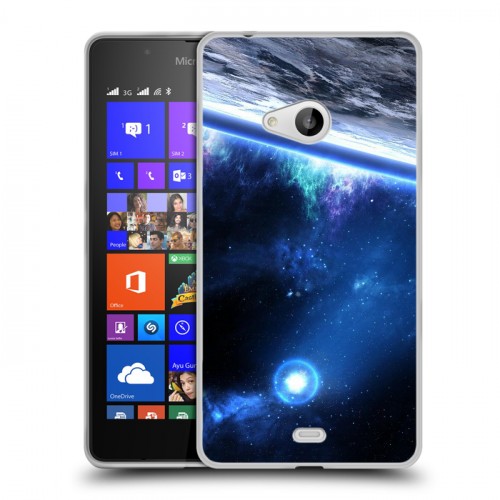 Дизайнерский пластиковый чехол для Microsoft Lumia 540 Орбита