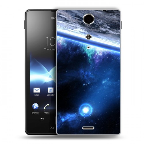 Дизайнерский пластиковый чехол для Sony Xperia TX Орбита