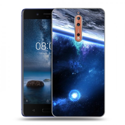 Дизайнерский пластиковый чехол для Nokia 8 Орбита