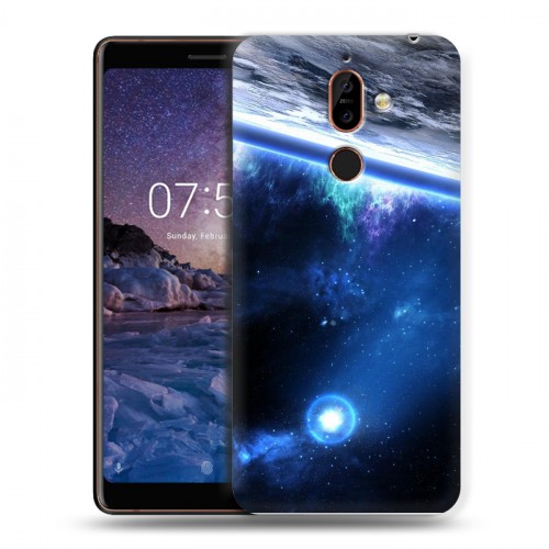 Дизайнерский пластиковый чехол для Nokia 7 Plus Орбита