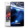 Дизайнерский пластиковый чехол для Sony Xperia E Орбита