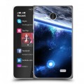 Дизайнерский пластиковый чехол для Nokia X Орбита