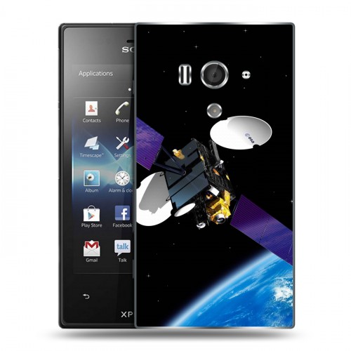 Дизайнерский пластиковый чехол для Sony Xperia acro S Орбита