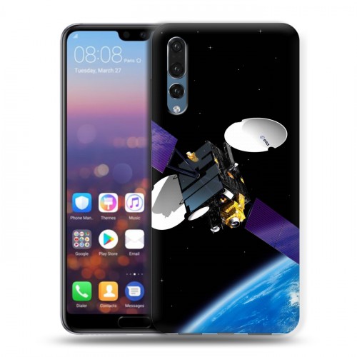 Дизайнерский силиконовый с усиленными углами чехол для Huawei P20 Pro Орбита