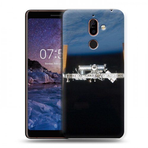 Дизайнерский пластиковый чехол для Nokia 7 Plus Орбита