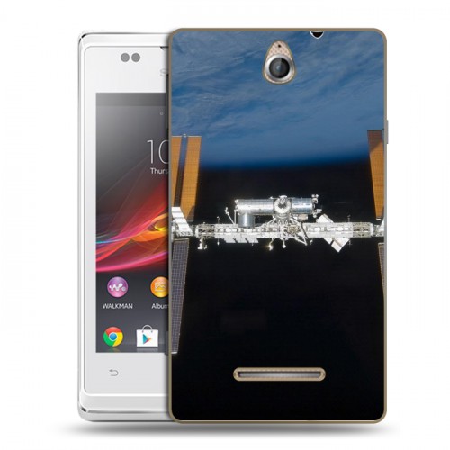 Дизайнерский пластиковый чехол для Sony Xperia E Орбита