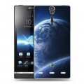 Дизайнерский пластиковый чехол для Sony Xperia S Орбита