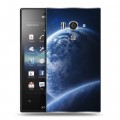 Дизайнерский пластиковый чехол для Sony Xperia acro S Орбита