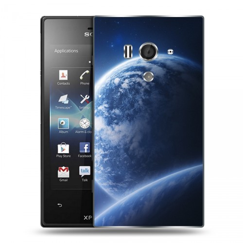 Дизайнерский пластиковый чехол для Sony Xperia acro S Орбита