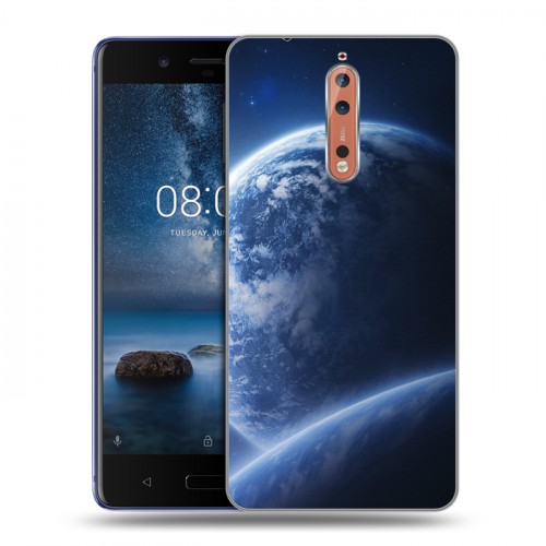 Дизайнерский пластиковый чехол для Nokia 8 Орбита