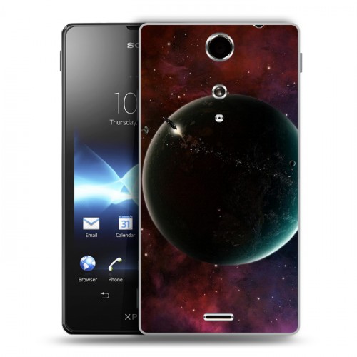 Дизайнерский пластиковый чехол для Sony Xperia TX Планеты