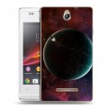 Дизайнерский пластиковый чехол для Sony Xperia E Планеты