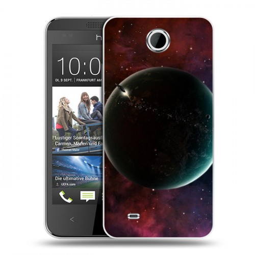 Дизайнерский пластиковый чехол для HTC Desire 300 Планеты