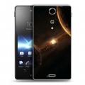 Дизайнерский пластиковый чехол для Sony Xperia TX Планеты