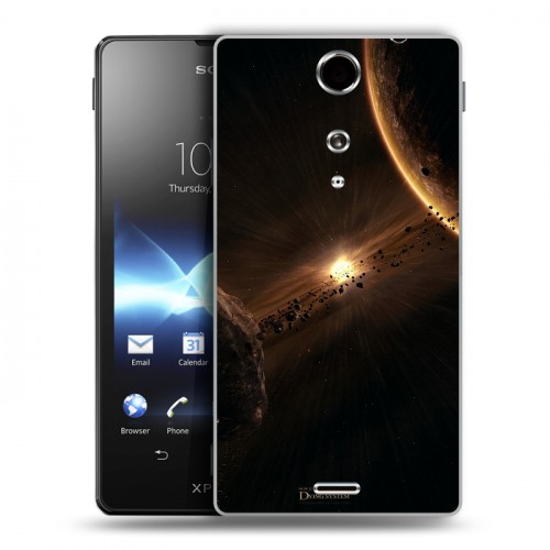 Дизайнерский пластиковый чехол для Sony Xperia TX Планеты