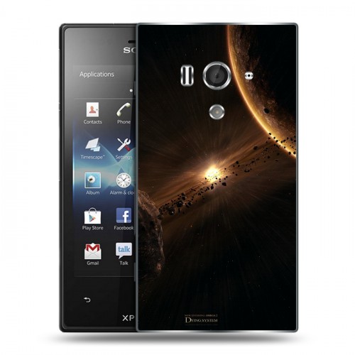 Дизайнерский пластиковый чехол для Sony Xperia acro S Планеты