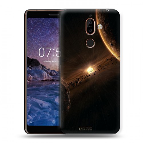 Дизайнерский пластиковый чехол для Nokia 7 Plus Планеты