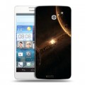 Дизайнерский пластиковый чехол для Huawei Ascend D2 Планеты