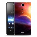 Дизайнерский пластиковый чехол для Sony Xperia TX Планеты