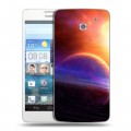 Дизайнерский пластиковый чехол для Huawei Ascend D2 Планеты