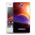 Дизайнерский пластиковый чехол для Sony Xperia E Планеты