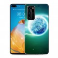 Дизайнерский силиконовый с усиленными углами чехол для Huawei P40 Планеты