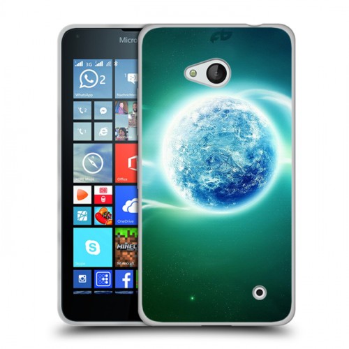 Дизайнерский пластиковый чехол для Microsoft Lumia 640 Планеты