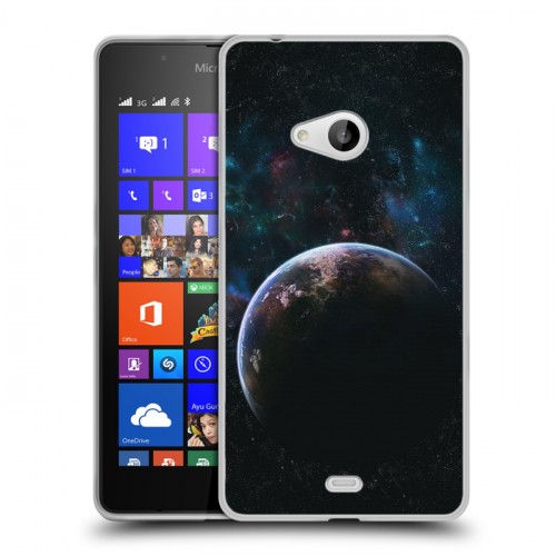 Дизайнерский пластиковый чехол для Microsoft Lumia 540 Планеты