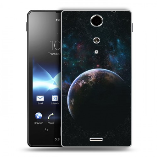 Дизайнерский пластиковый чехол для Sony Xperia TX Планеты