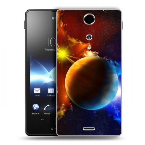 Дизайнерский пластиковый чехол для Sony Xperia TX Планеты