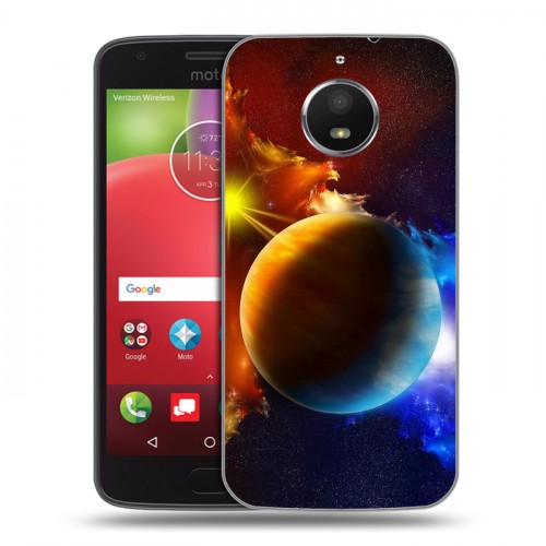 Дизайнерский силиконовый чехол для Motorola Moto E4 Plus Планеты