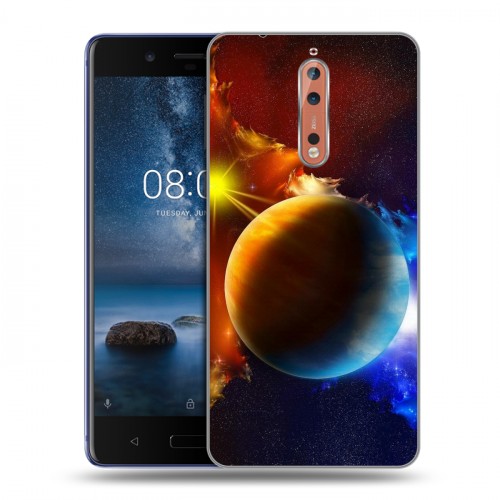 Дизайнерский пластиковый чехол для Nokia 8 Планеты