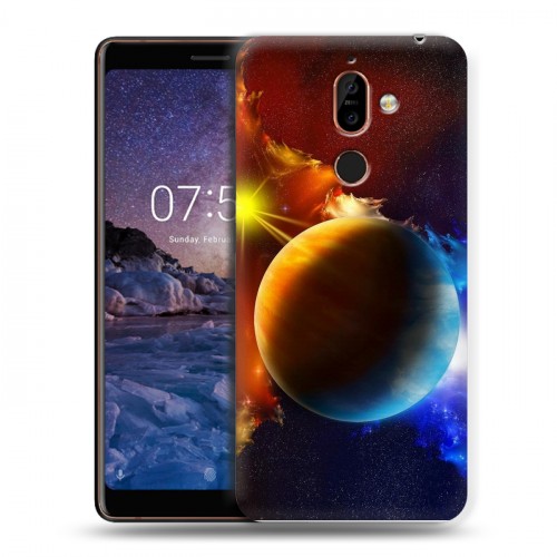 Дизайнерский пластиковый чехол для Nokia 7 Plus Планеты