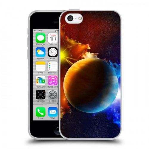 Дизайнерский пластиковый чехол для Iphone 5c Планеты