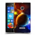 Дизайнерский пластиковый чехол для Microsoft Lumia 435 Планеты